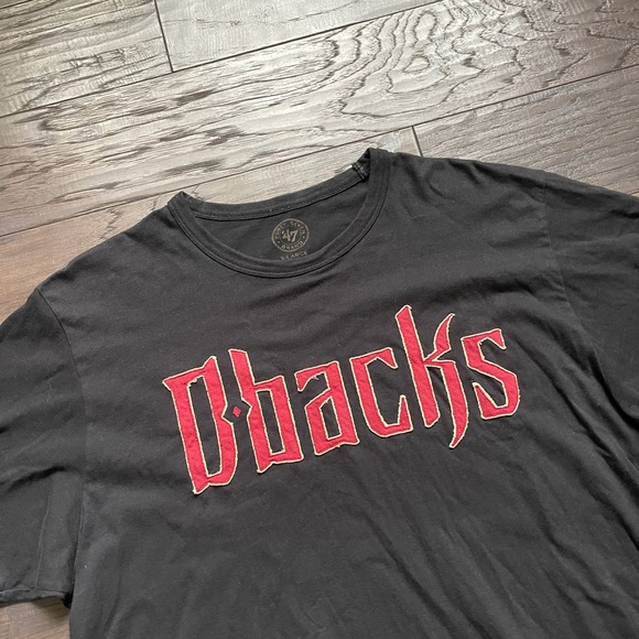 ‘47 Brand MLB Arizona Diamondbacks Men’s XL T-Shirt Black/Maroon/Tan - Picture 3 of 6